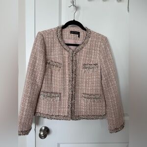 Stella + Lorenzo Blush Tweed Blazer